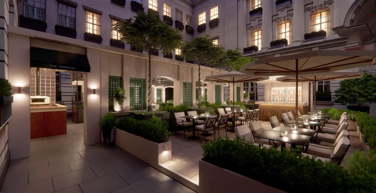 London Summer Terraces - Rosewood. 