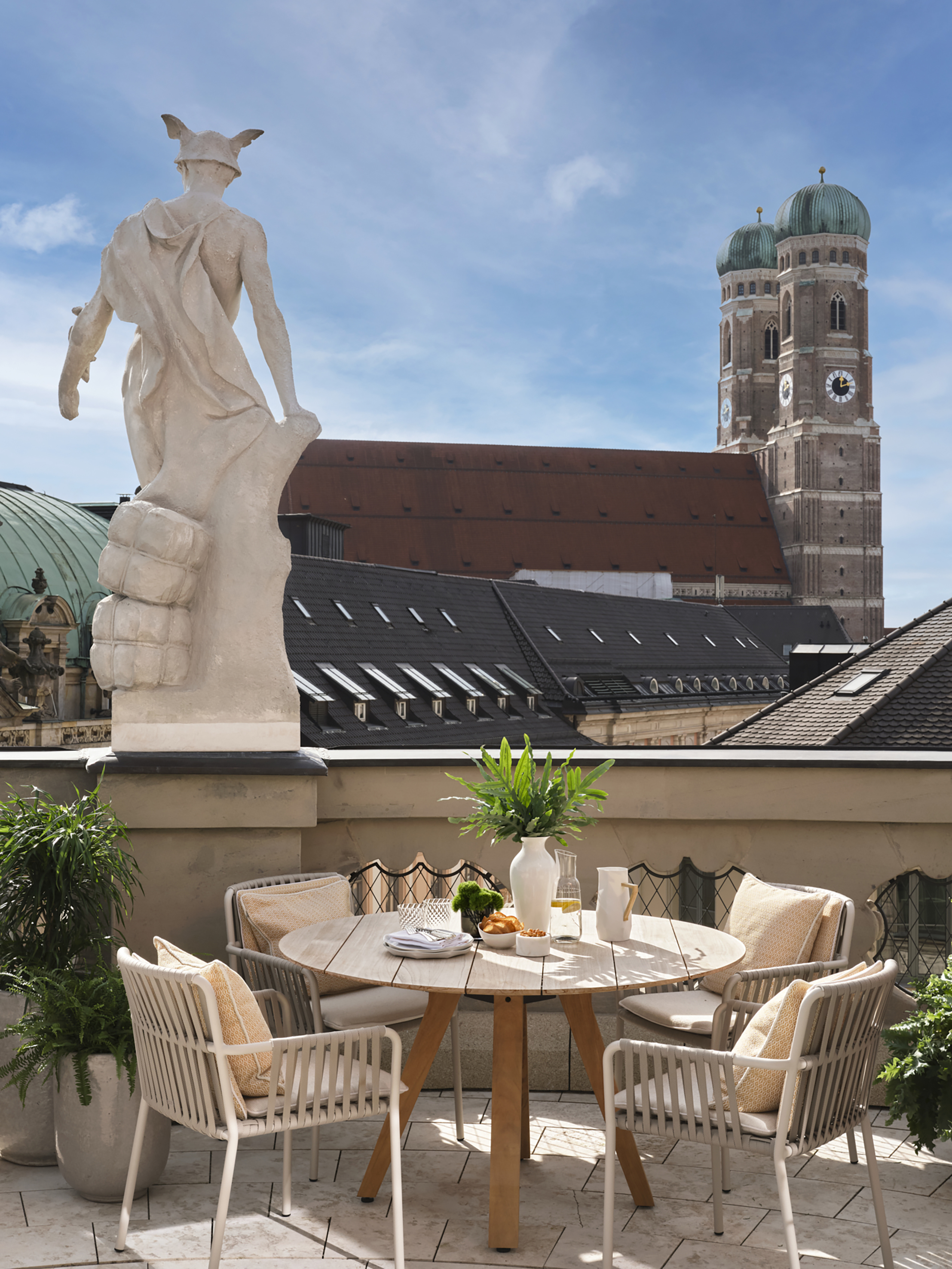 Rosewood Munich hotels balcony. 