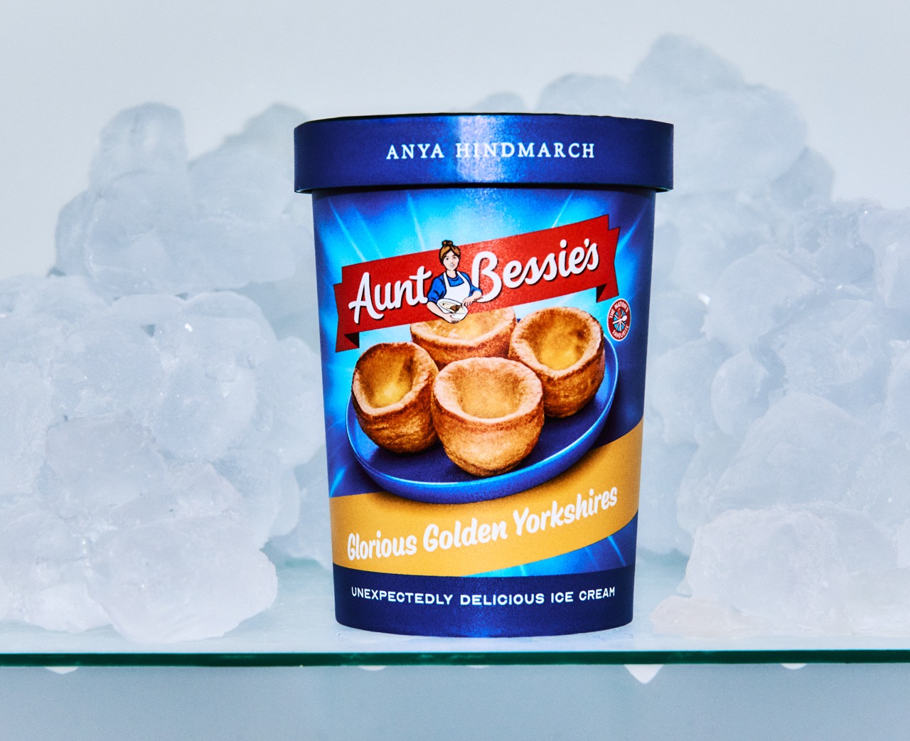 Aunt Bessie Anya Hindmarch ice cream. 