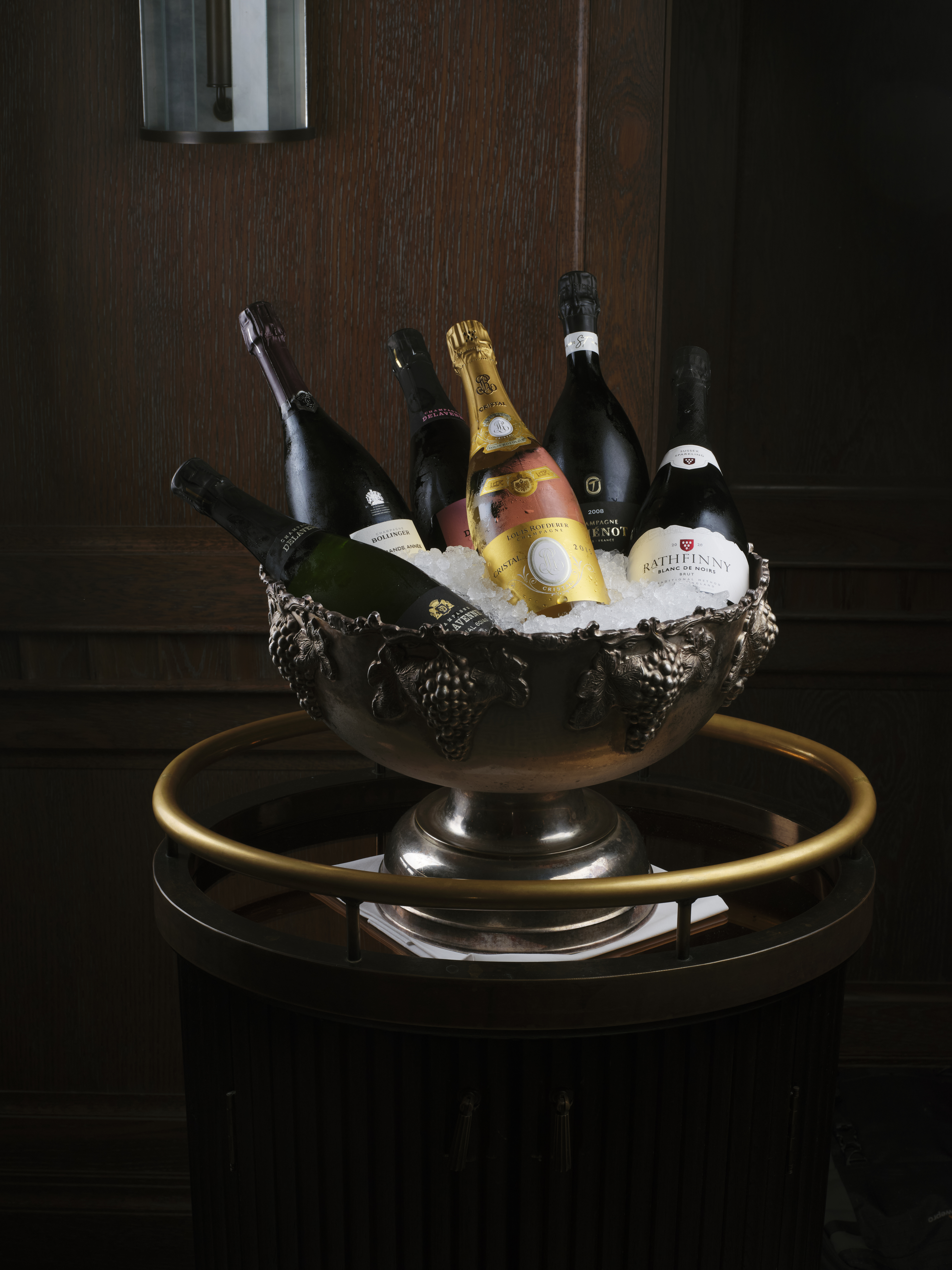 Ormer's champagne trolley