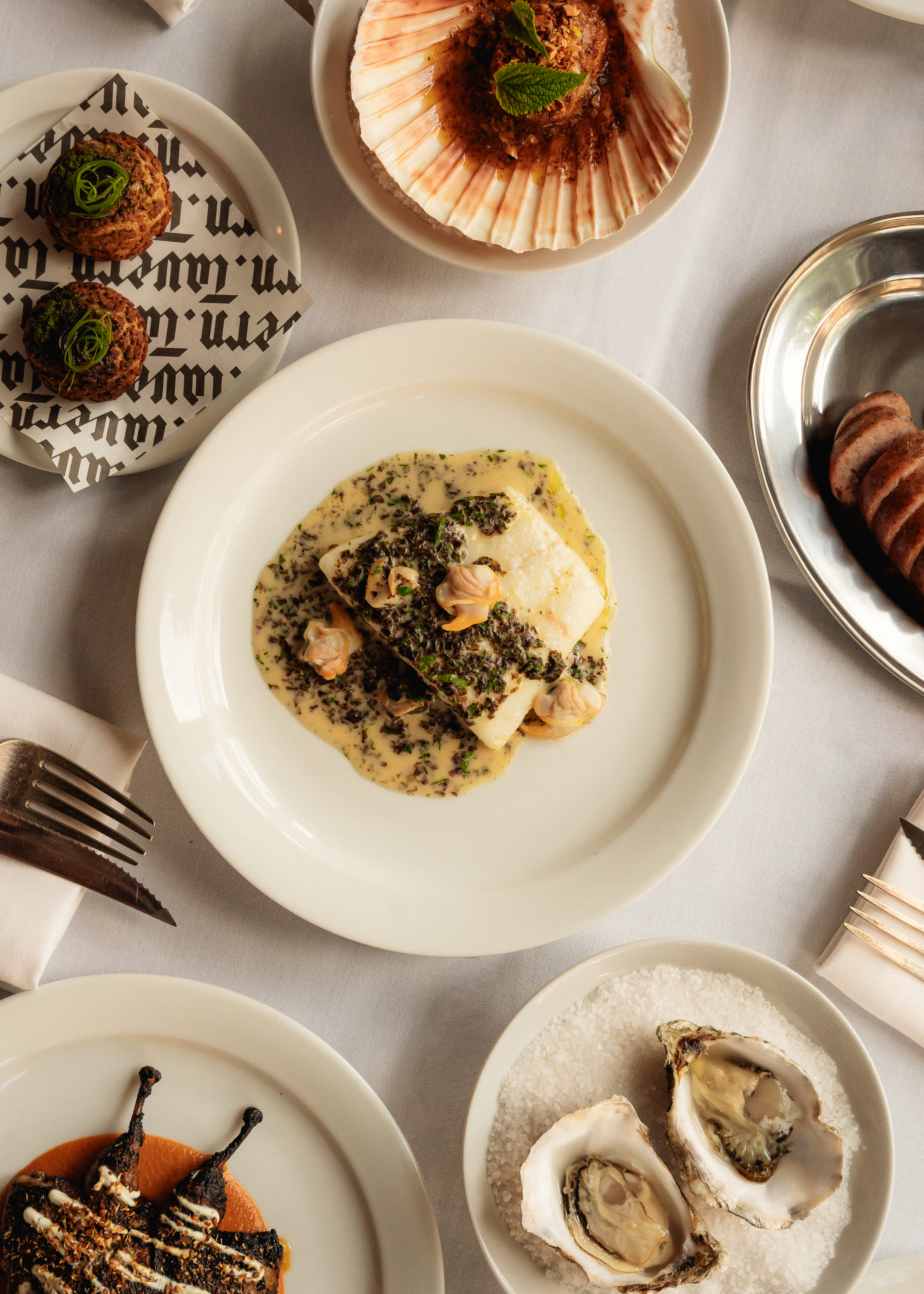 Dishes at Tavern London