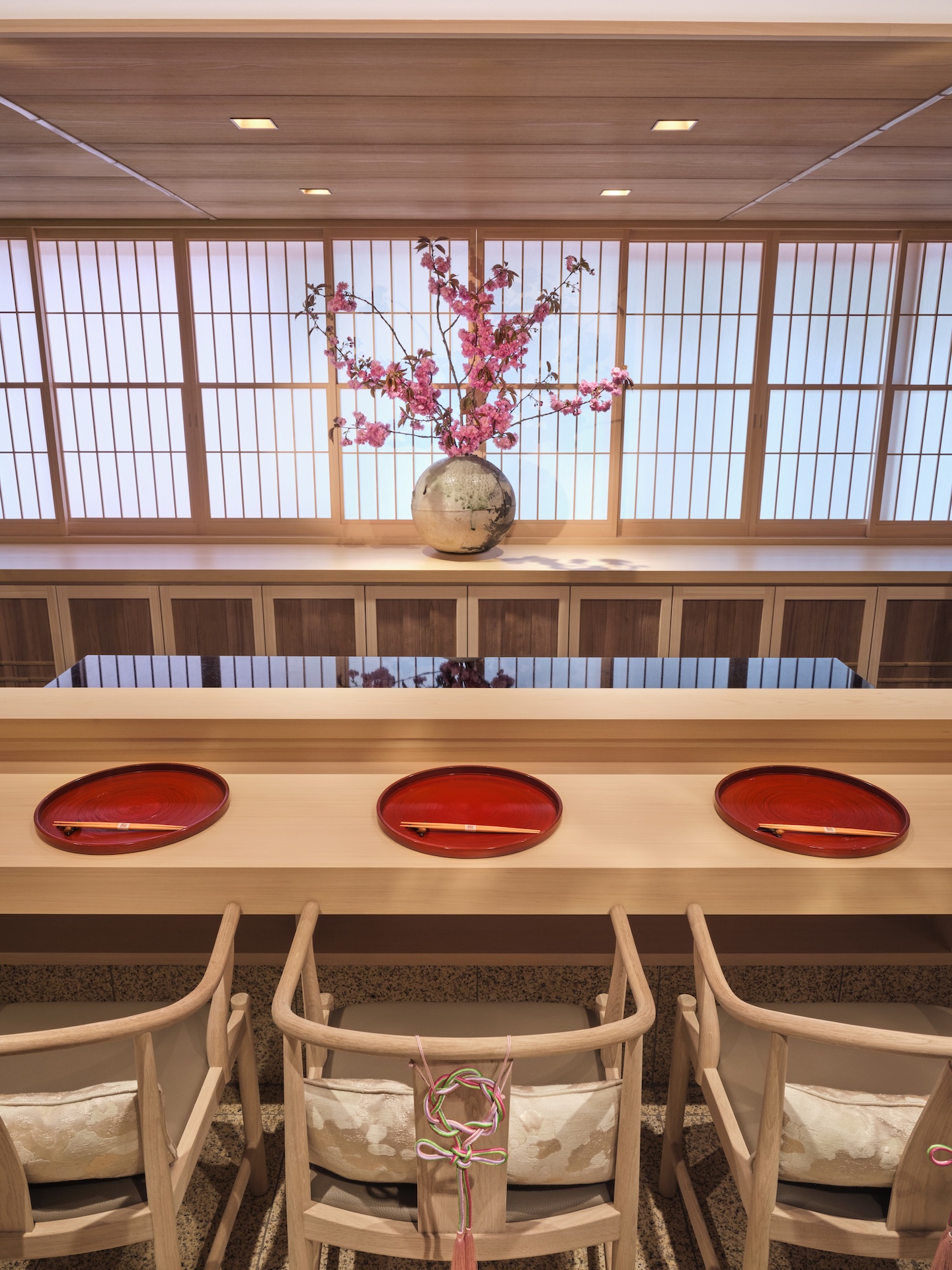 best sushi in london - counter seating. 
