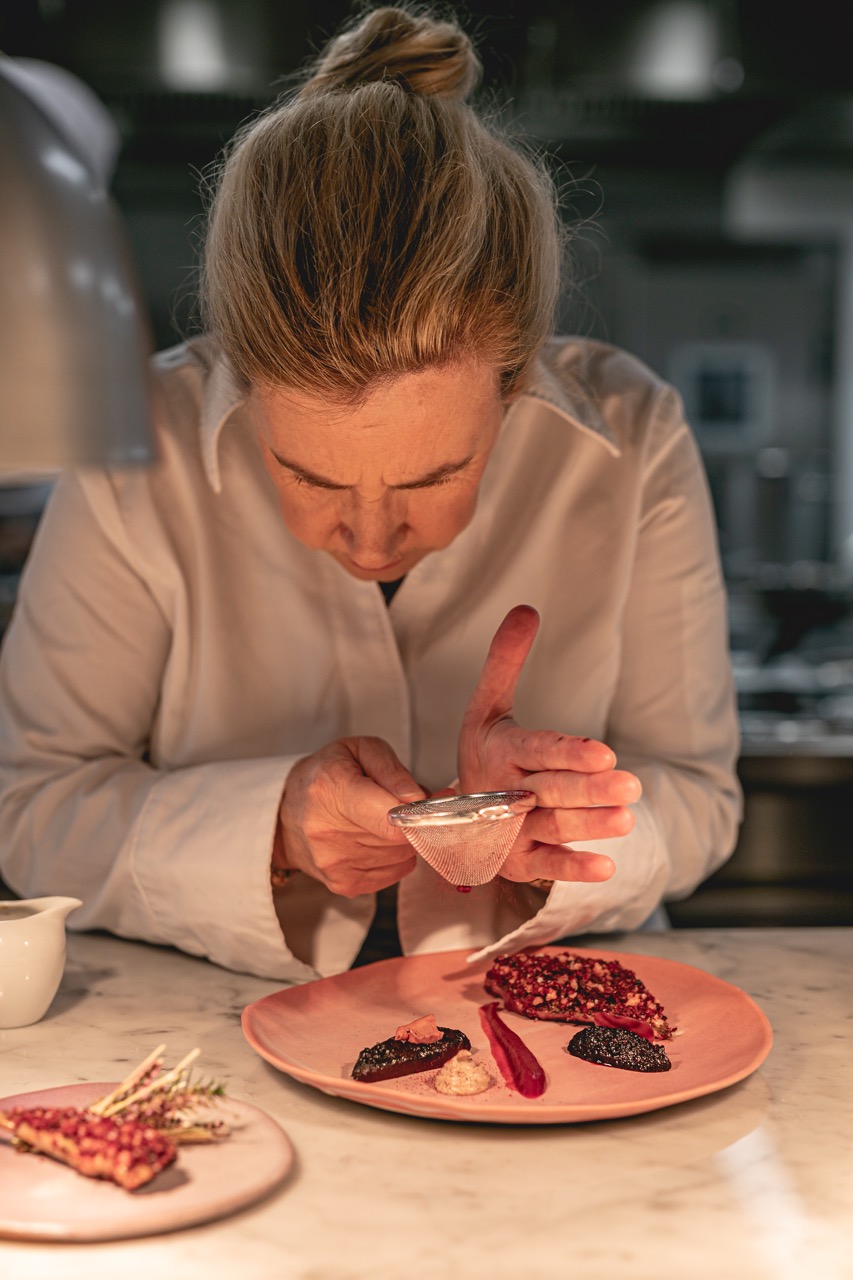 Hélène Darroze at work. 