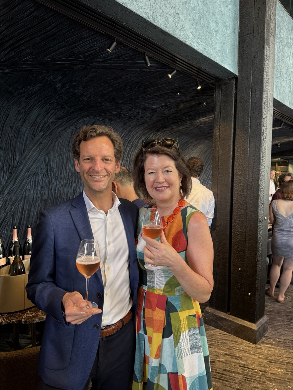 Cryril Delarue and Lisa Barnard, Bollinger.