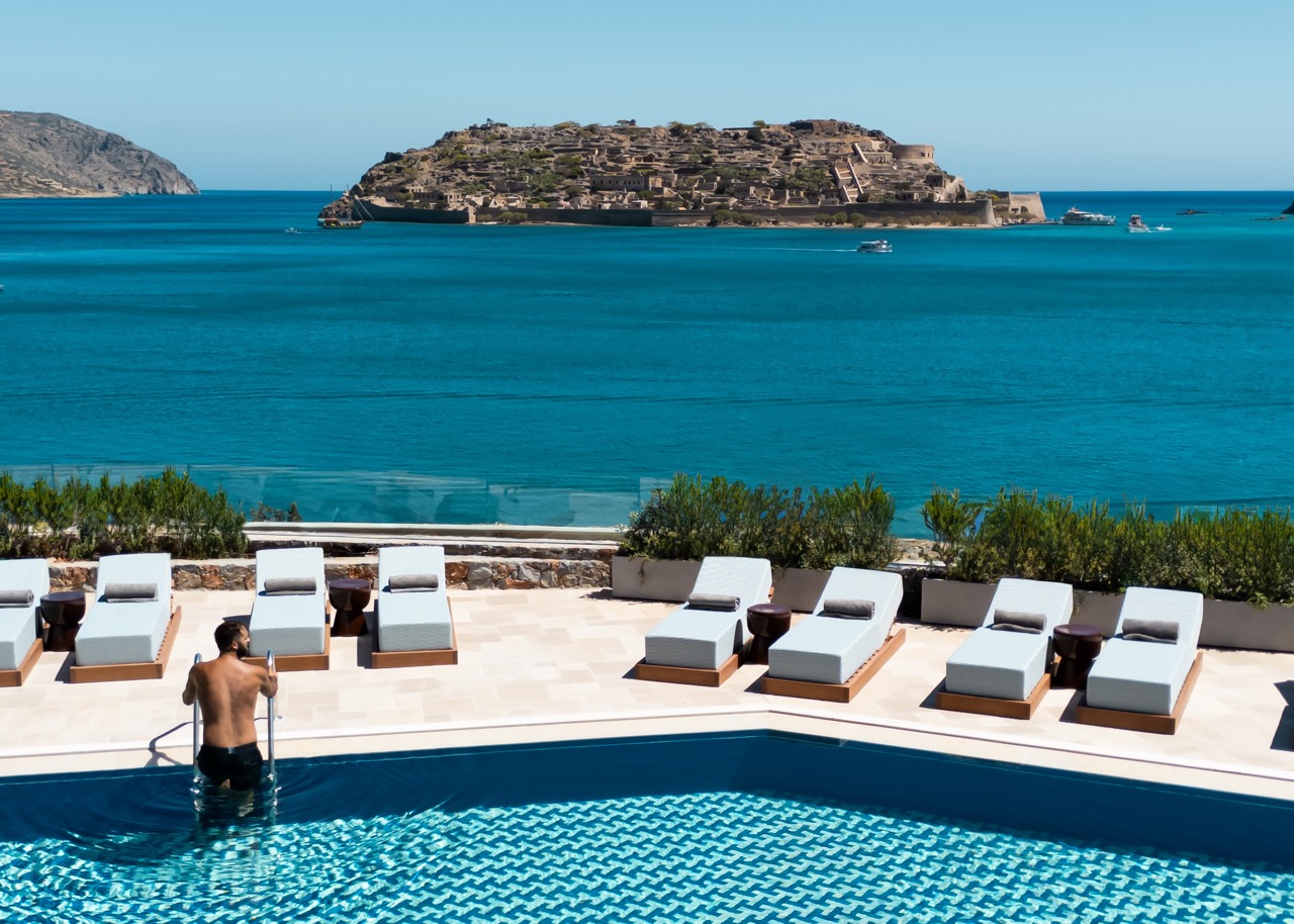 CHORA pool, Domes, Crete. 