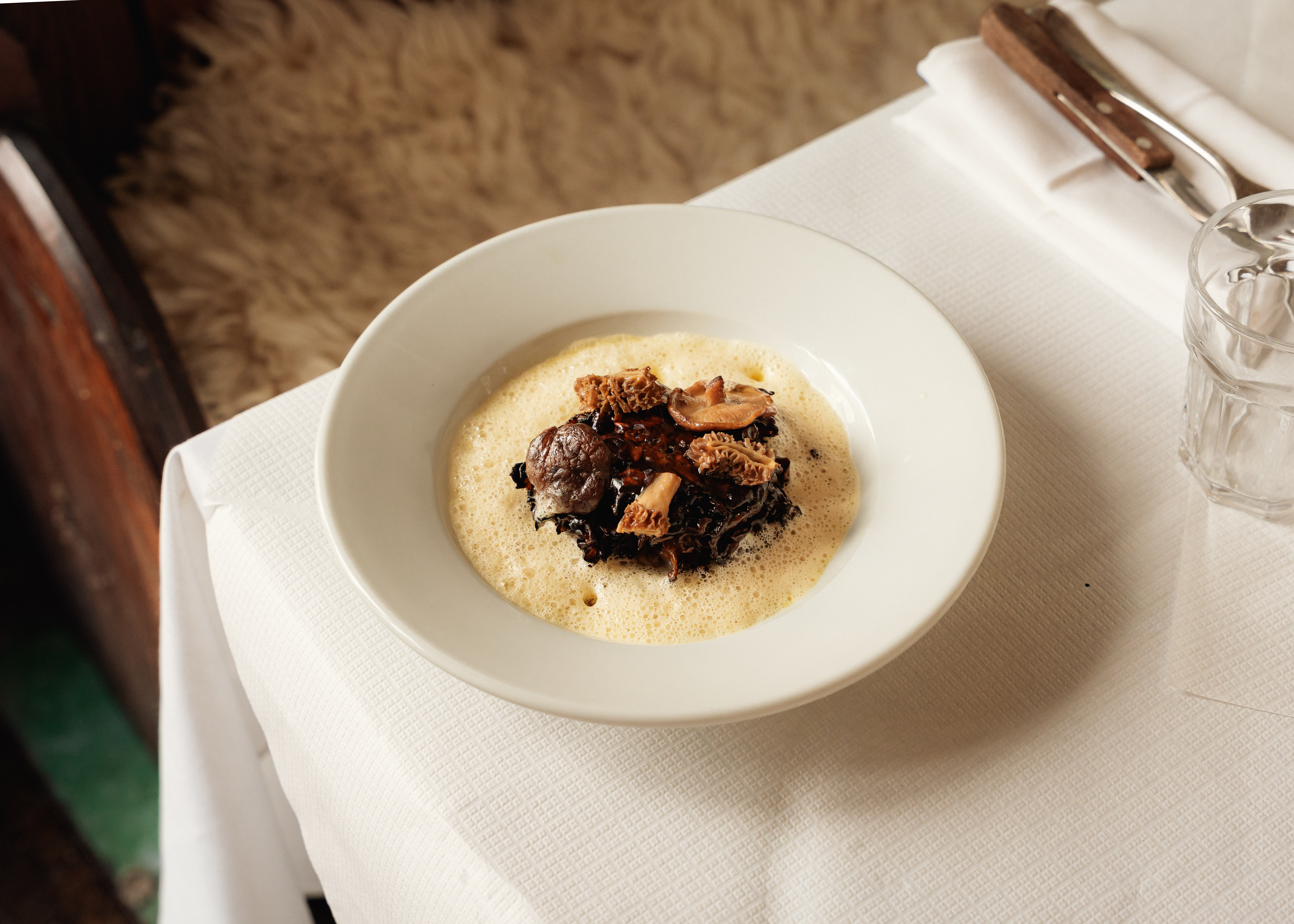 Mushrooms and barley at Tavern London