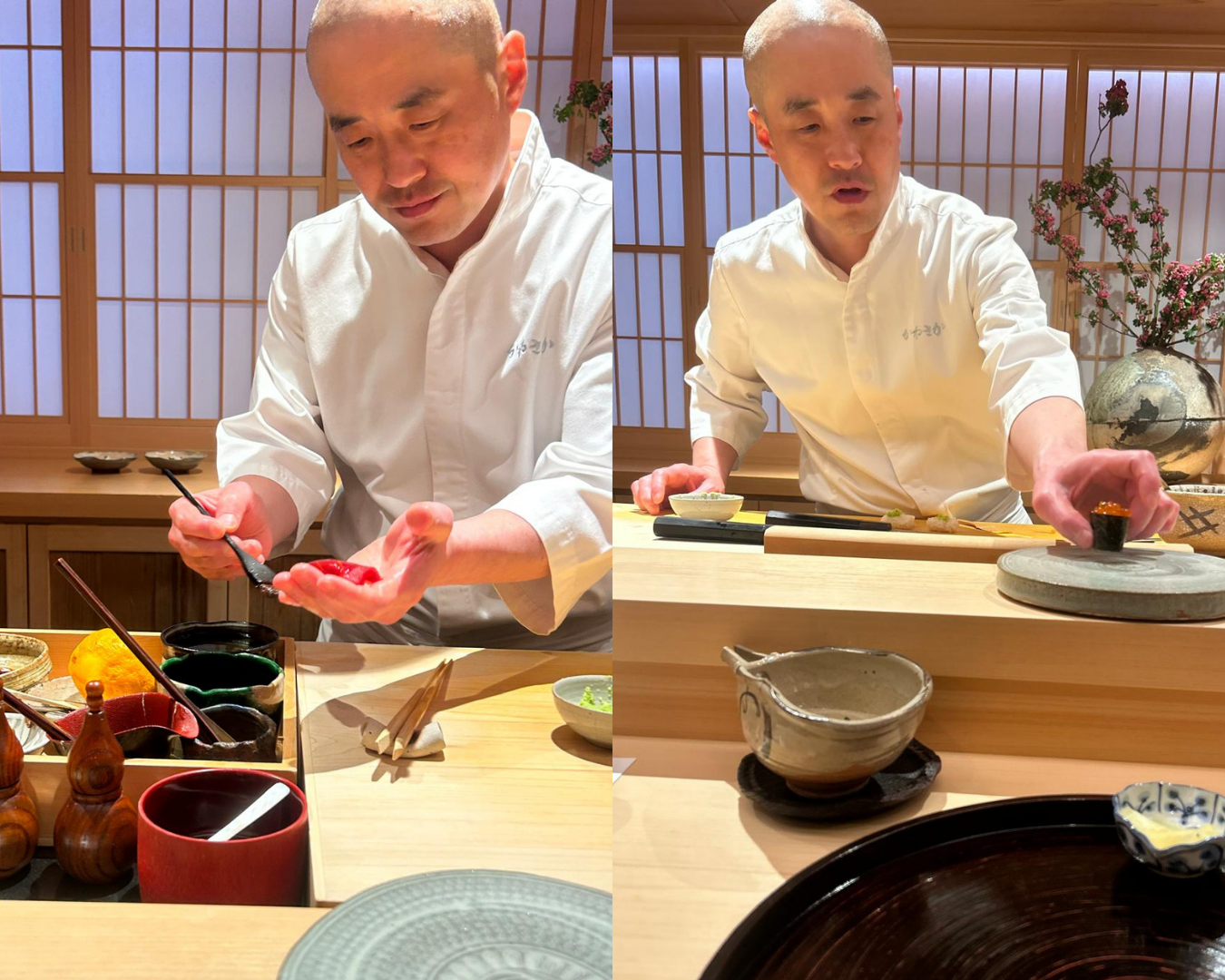best sushi in london - preparing nigiri.