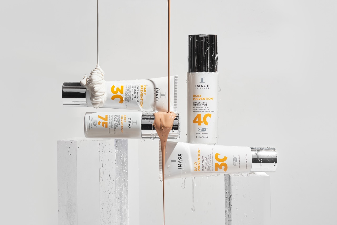 Suncream skincare. 