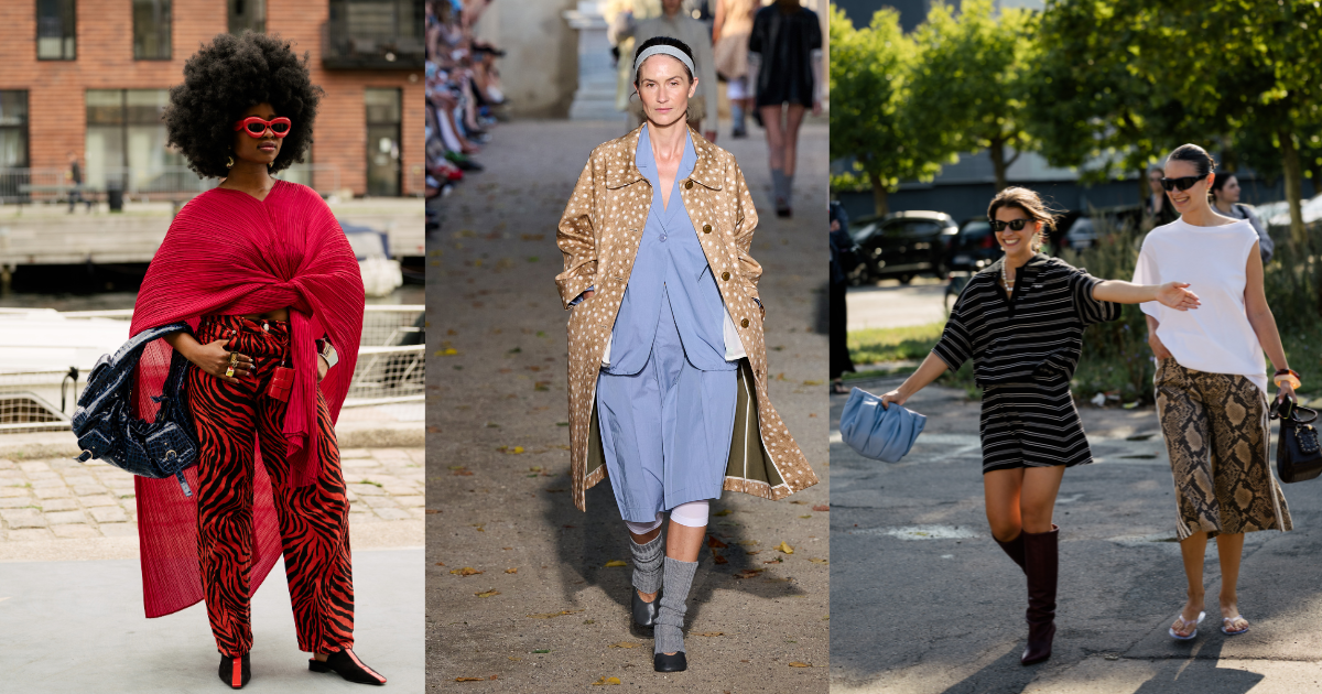Animal print, fashion week. 