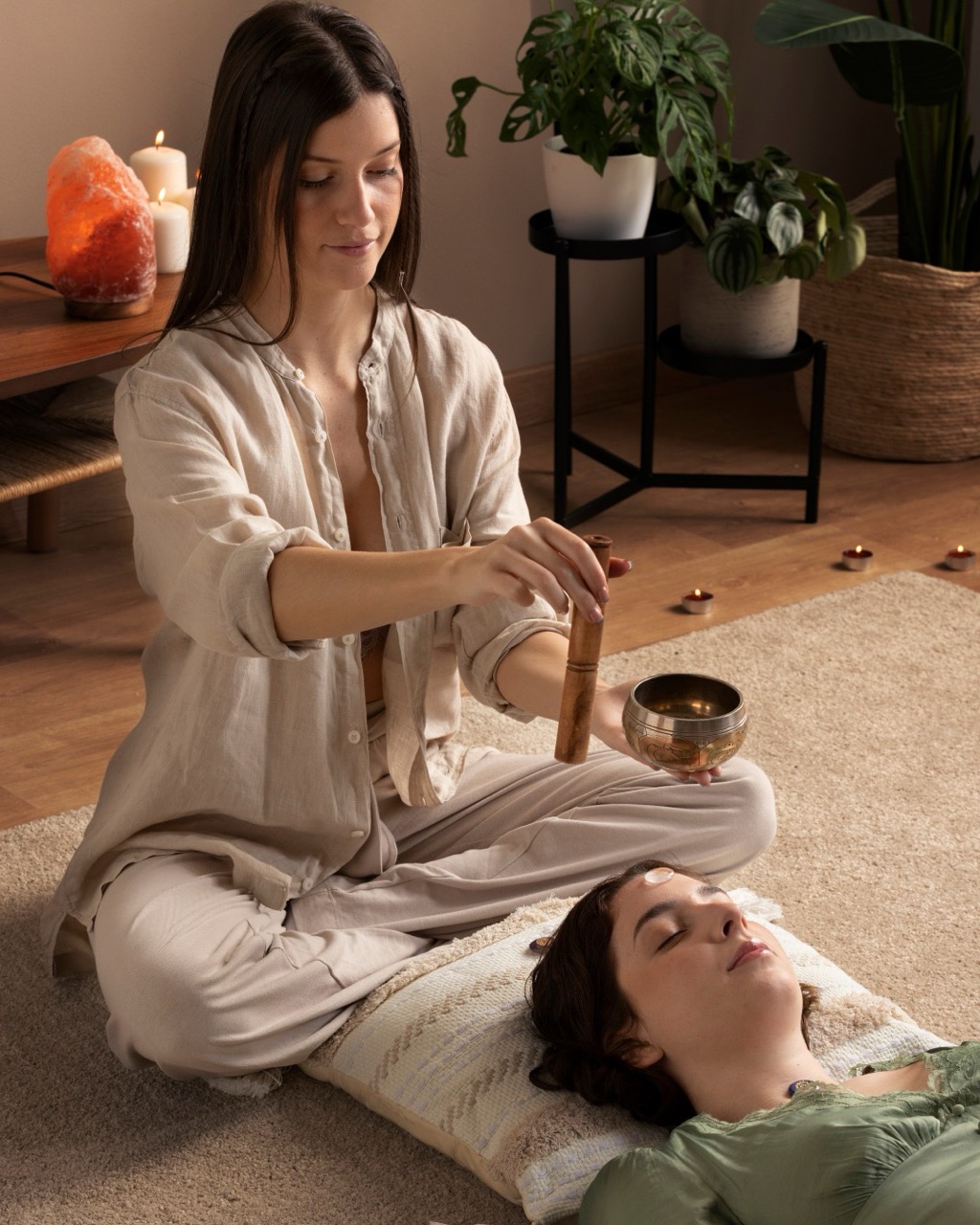Energy healing warmth. 