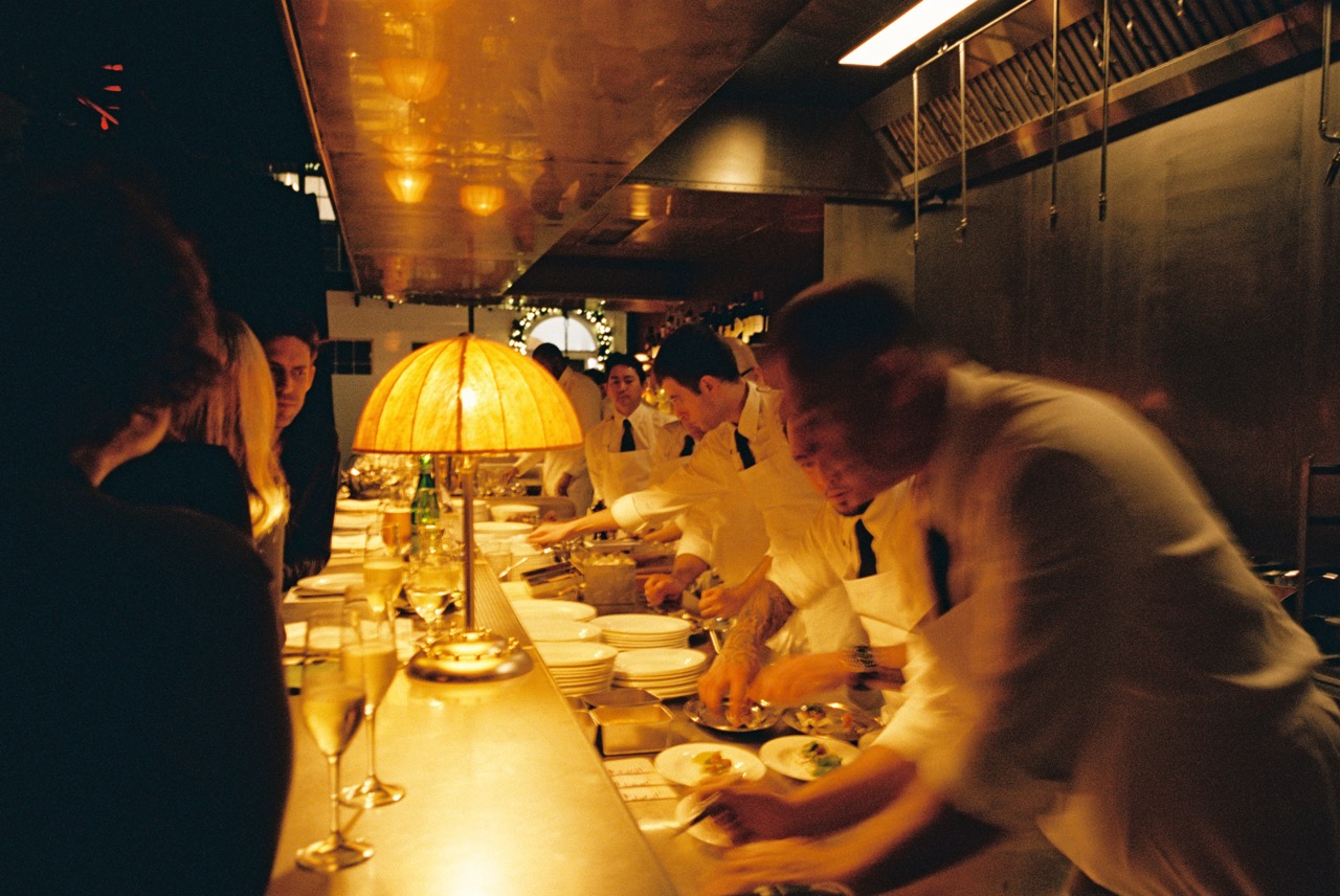 Dover st counter, chefs table. 