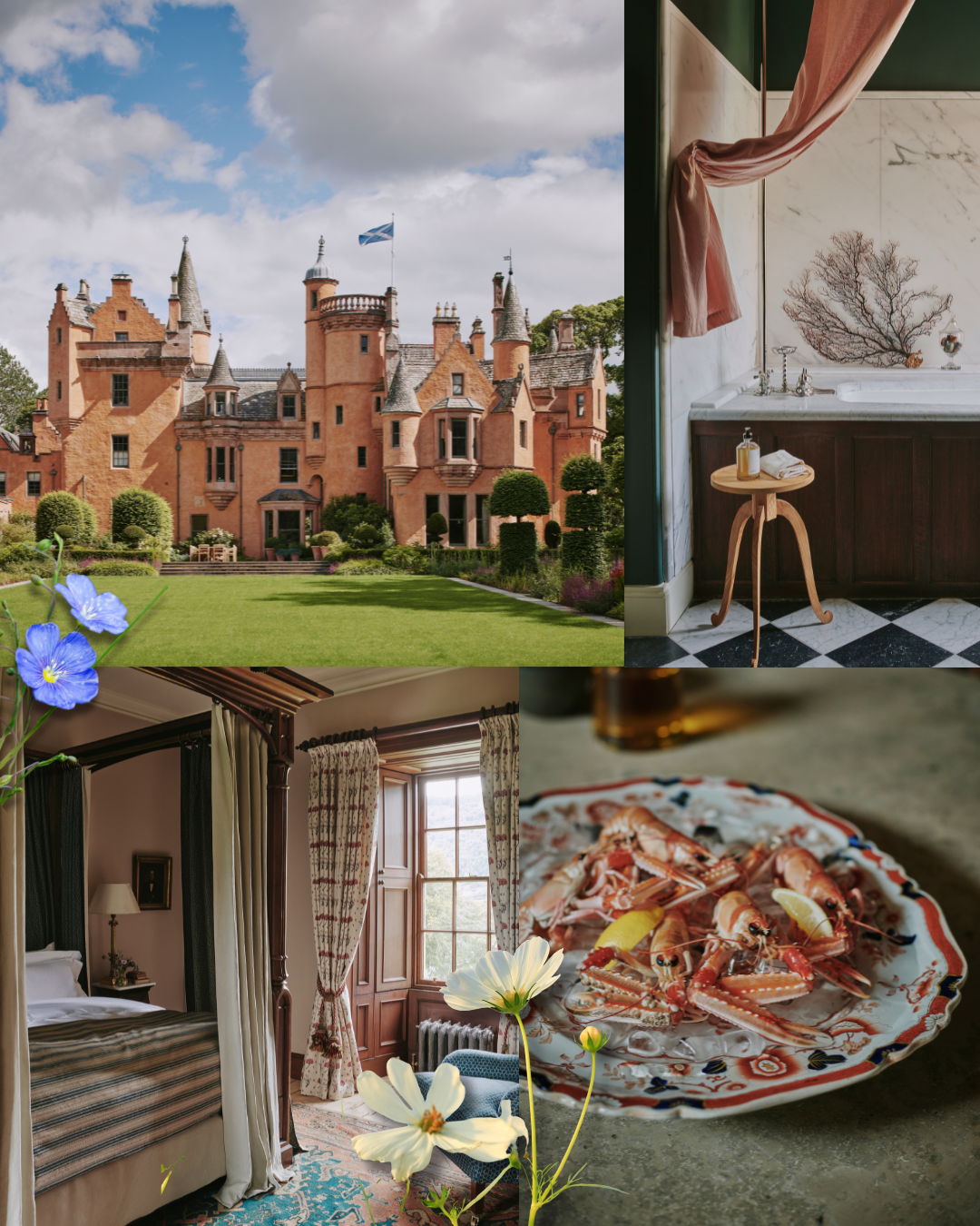 Aldourie Castle, hotels in Scotland. 