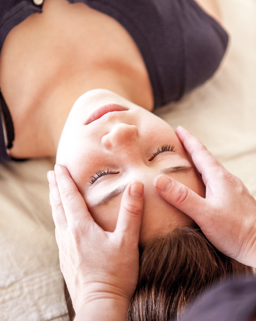 Energy healing touch.