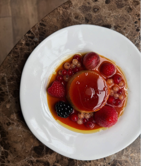 lemon thyme crème caramel recipe. 