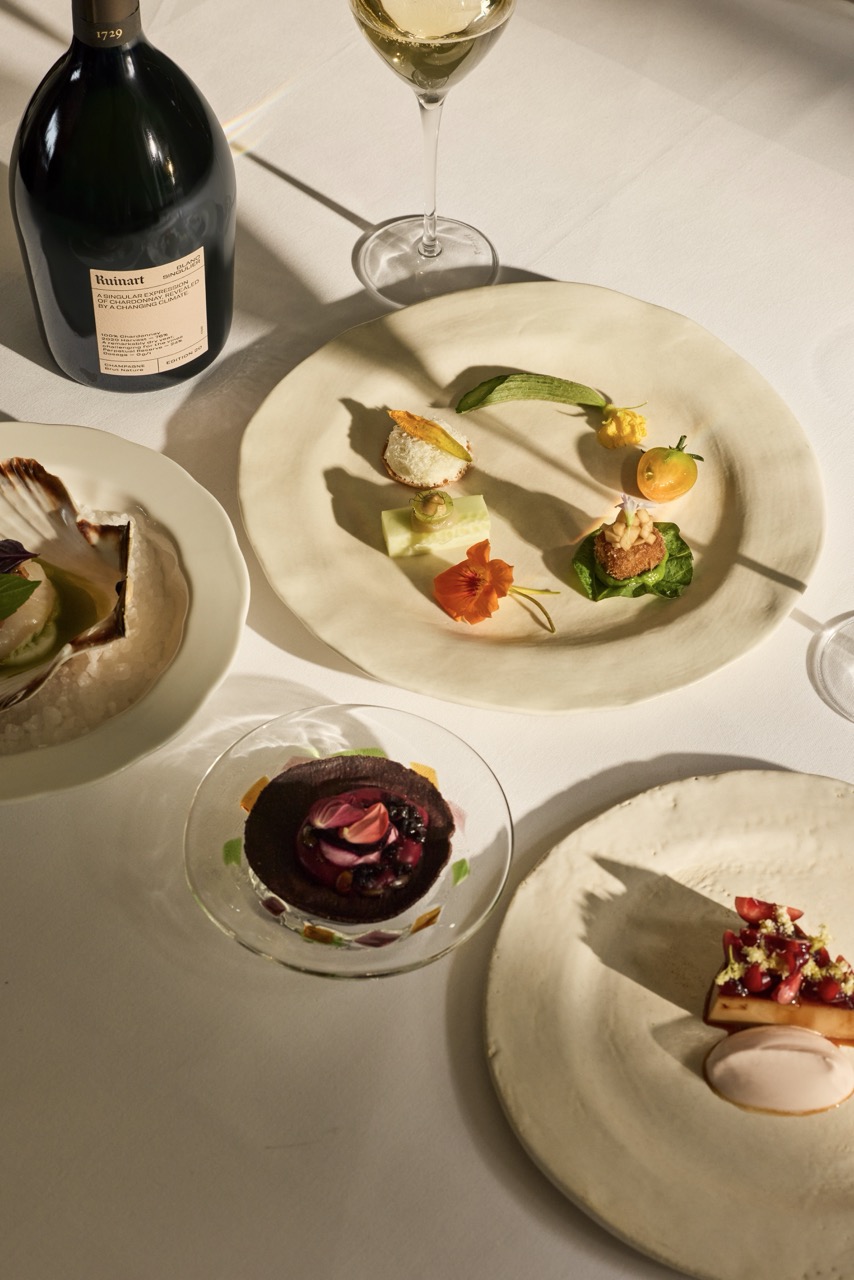 Ruinart x Osip fine dining. 