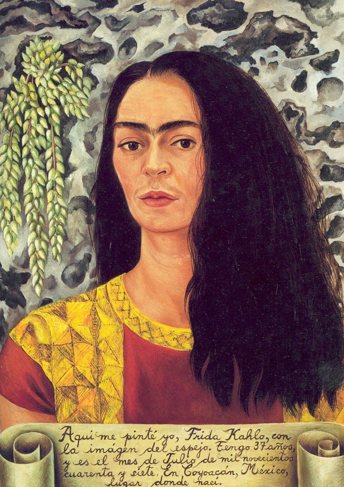 Frida Kahlo's Self Portrait with Loose Hair