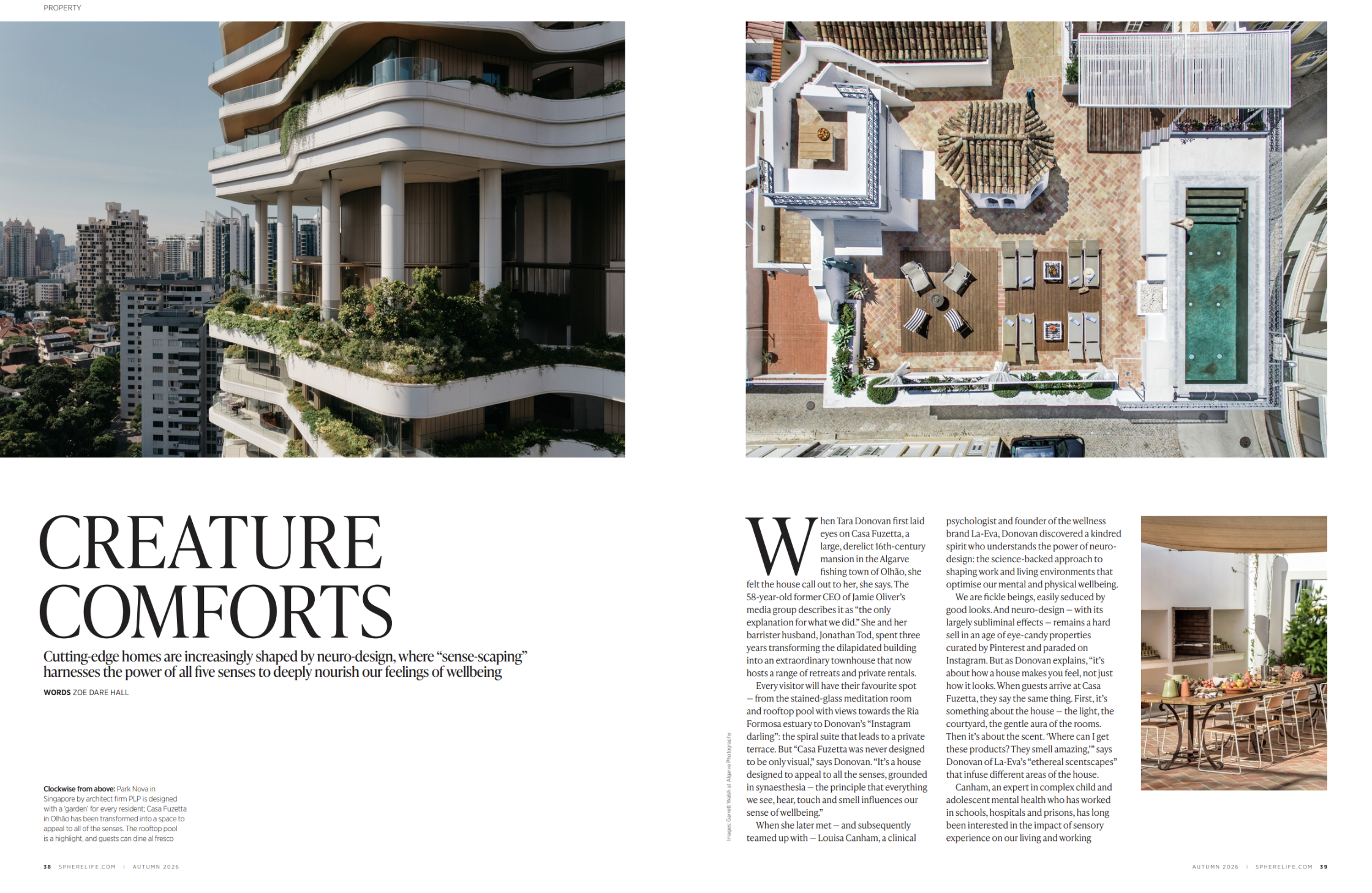 Neuro-design in property, SPHERE autumn issue. 
