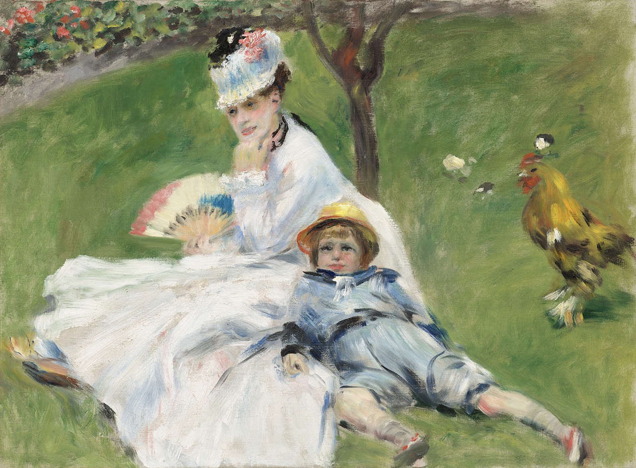 Renoir's Camille Monet and Jean