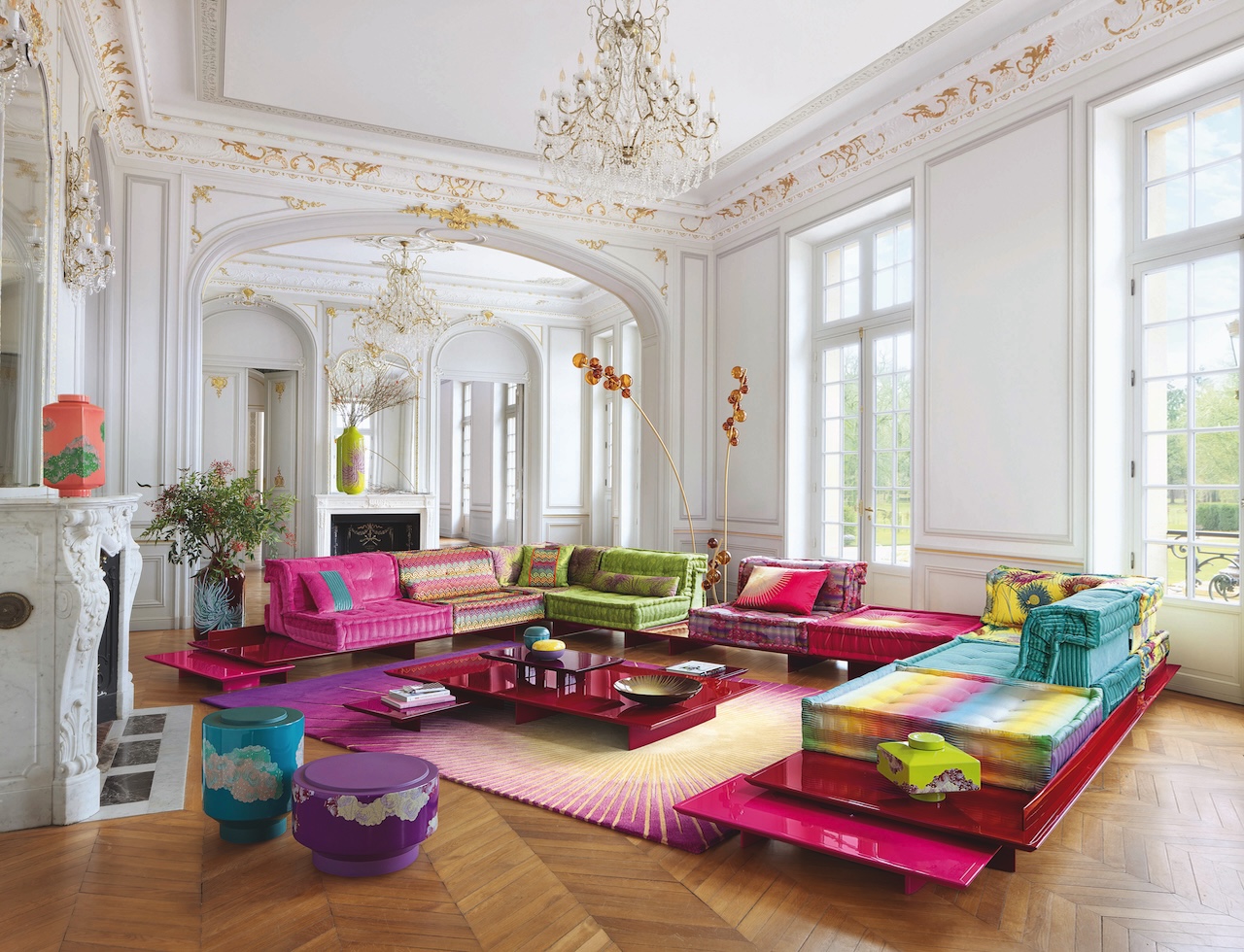 Luxury Sofa Roche Bobois Mah Jong Hans Hopfer