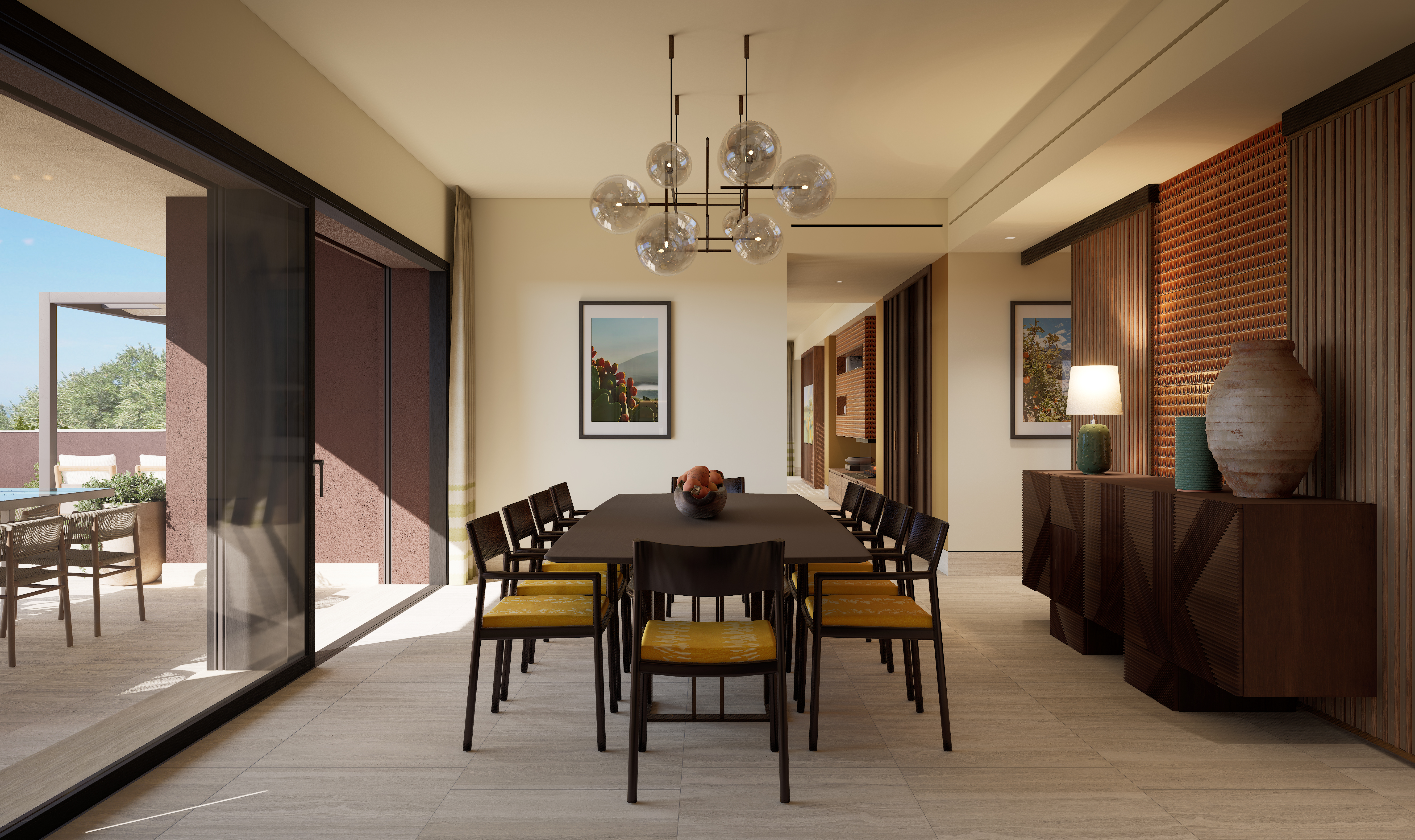 Rocco Forte Verdura dining room. 
