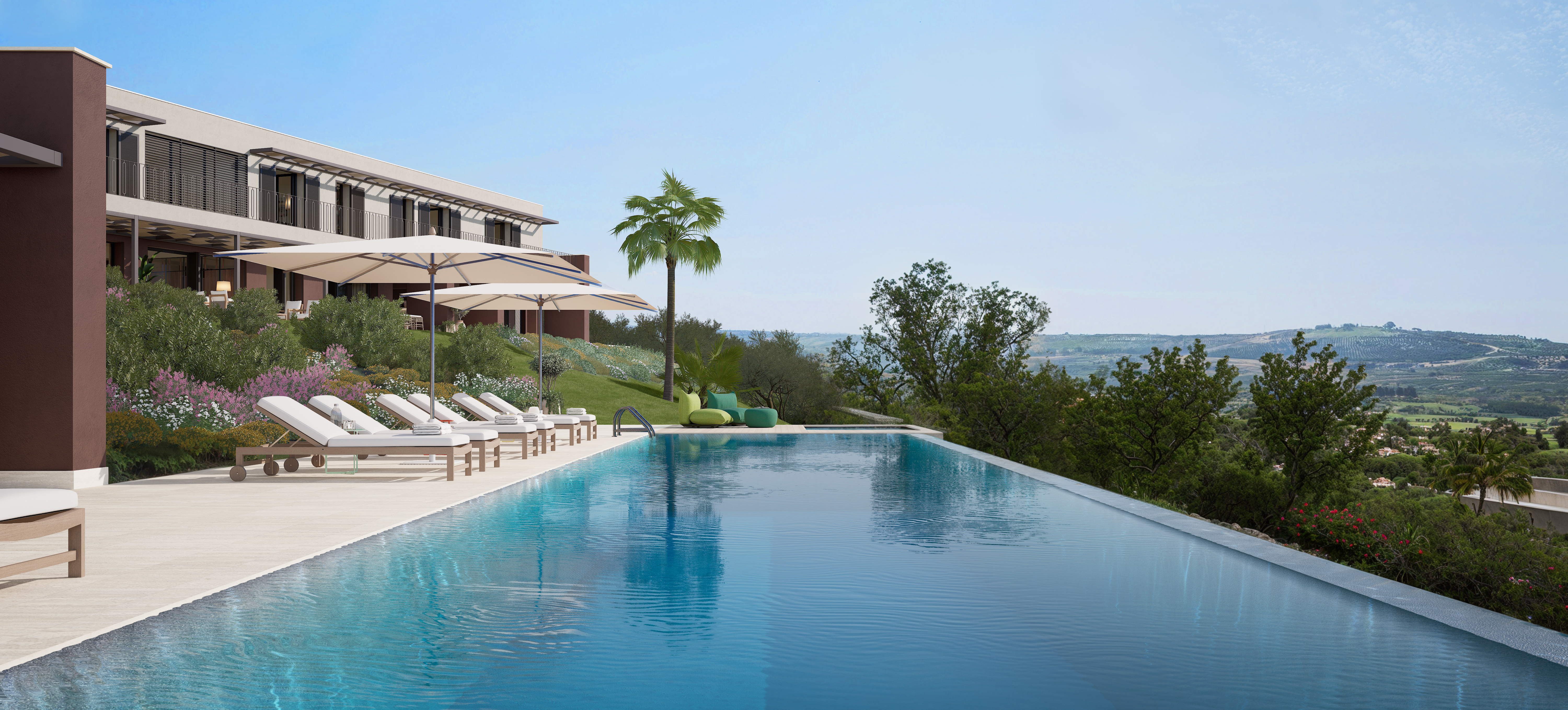 Rocco Forte Verdura pool and view