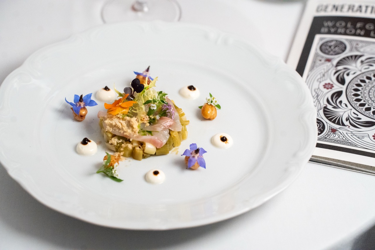 Dishes by Wolfgang Puck. 