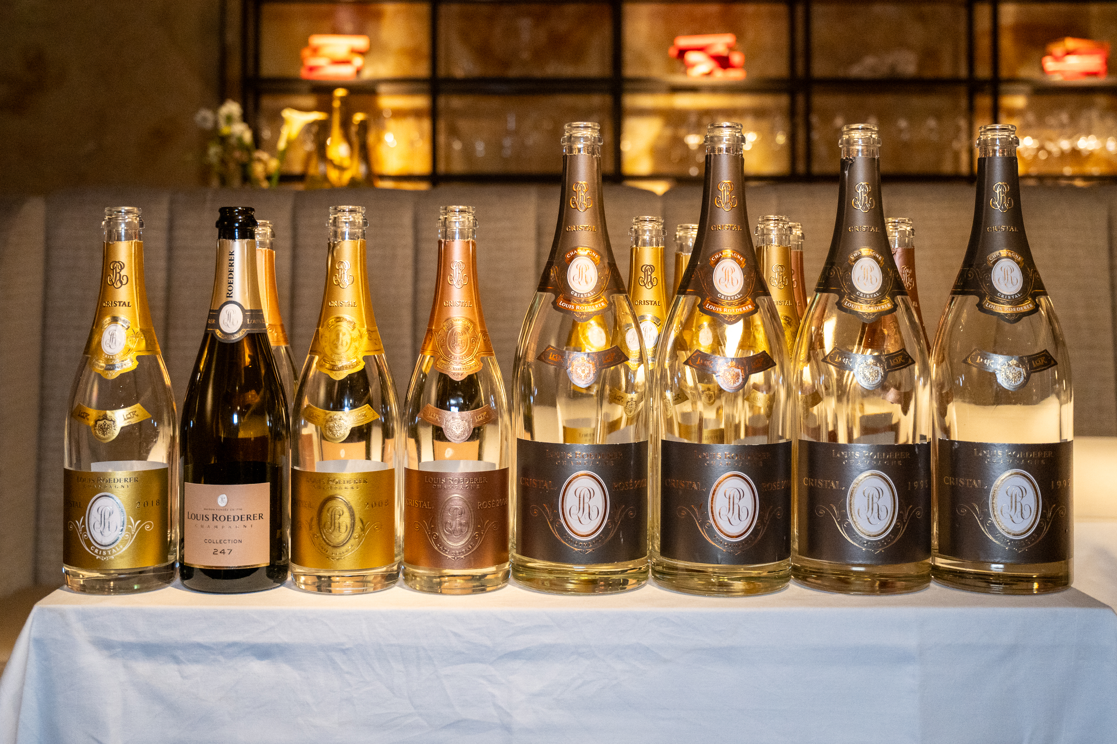 cristal champagne selection
