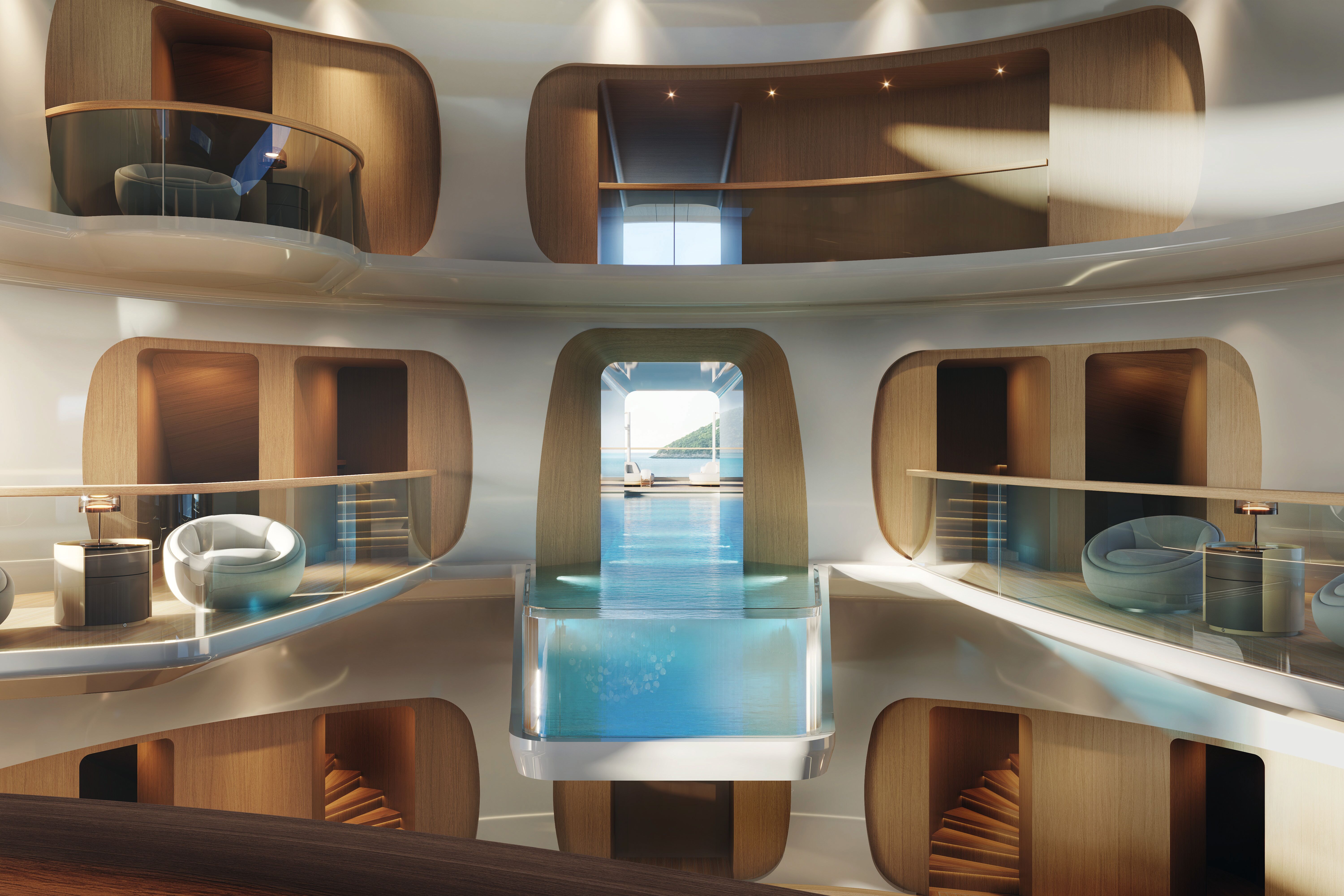 Pool, Monaco Yacht Show. 