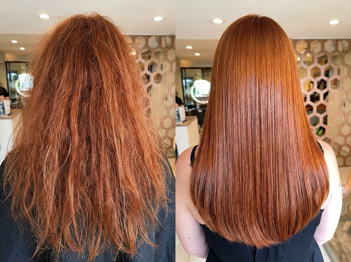 Hair repair treatment. 