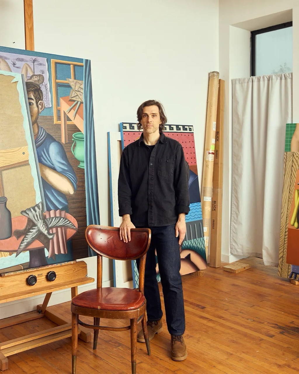 Portrait of Jonathan Gardner, Frieze London. 