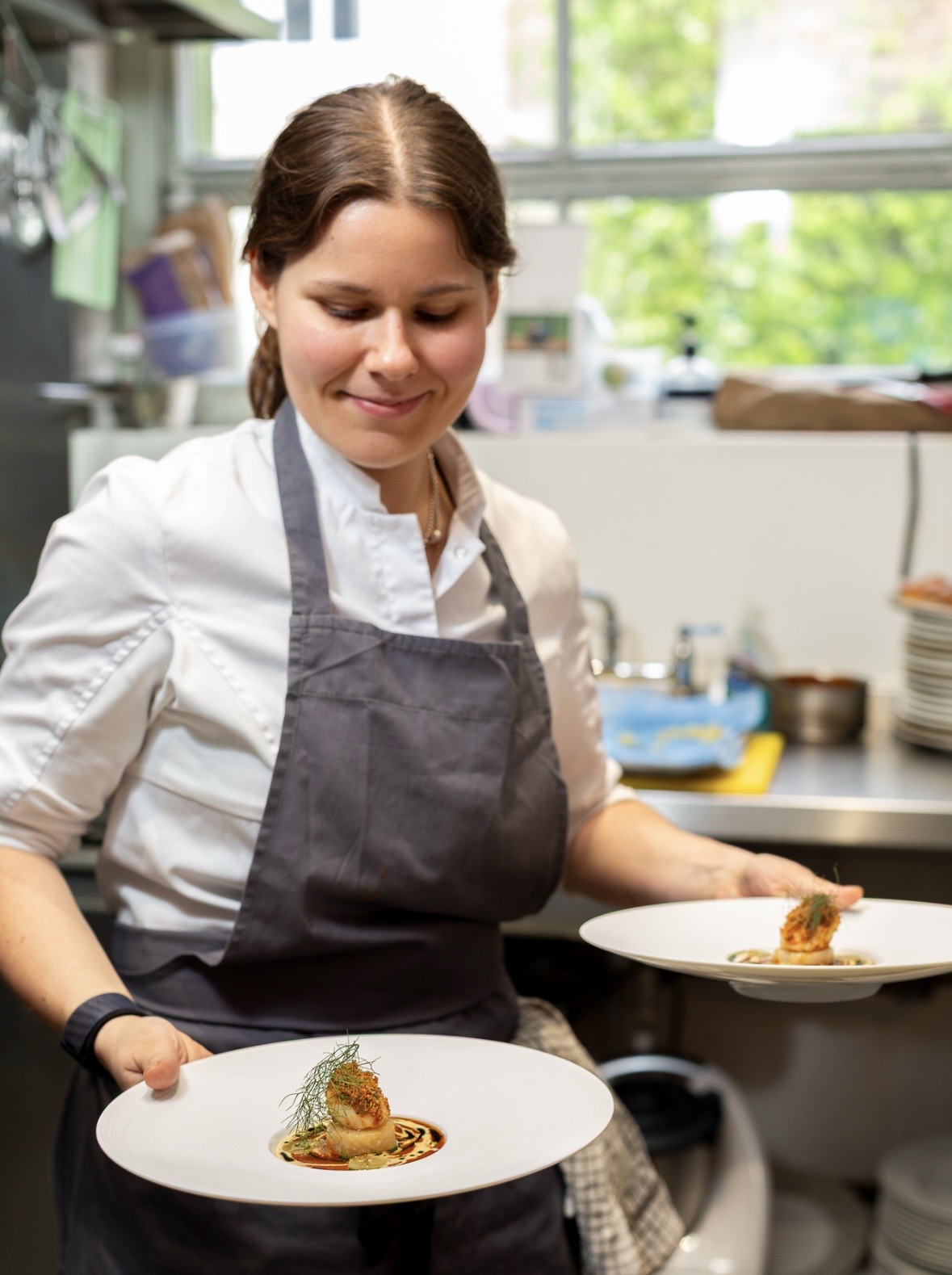 female chefs portrait of abbie hendren