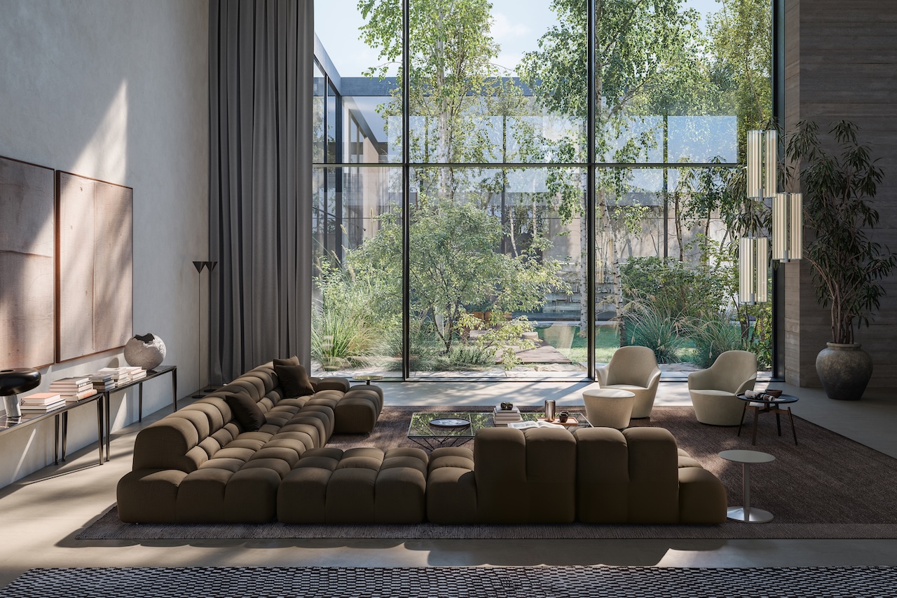 Luxury sofas tufty time by b&b Italia designed by patricia urquiola