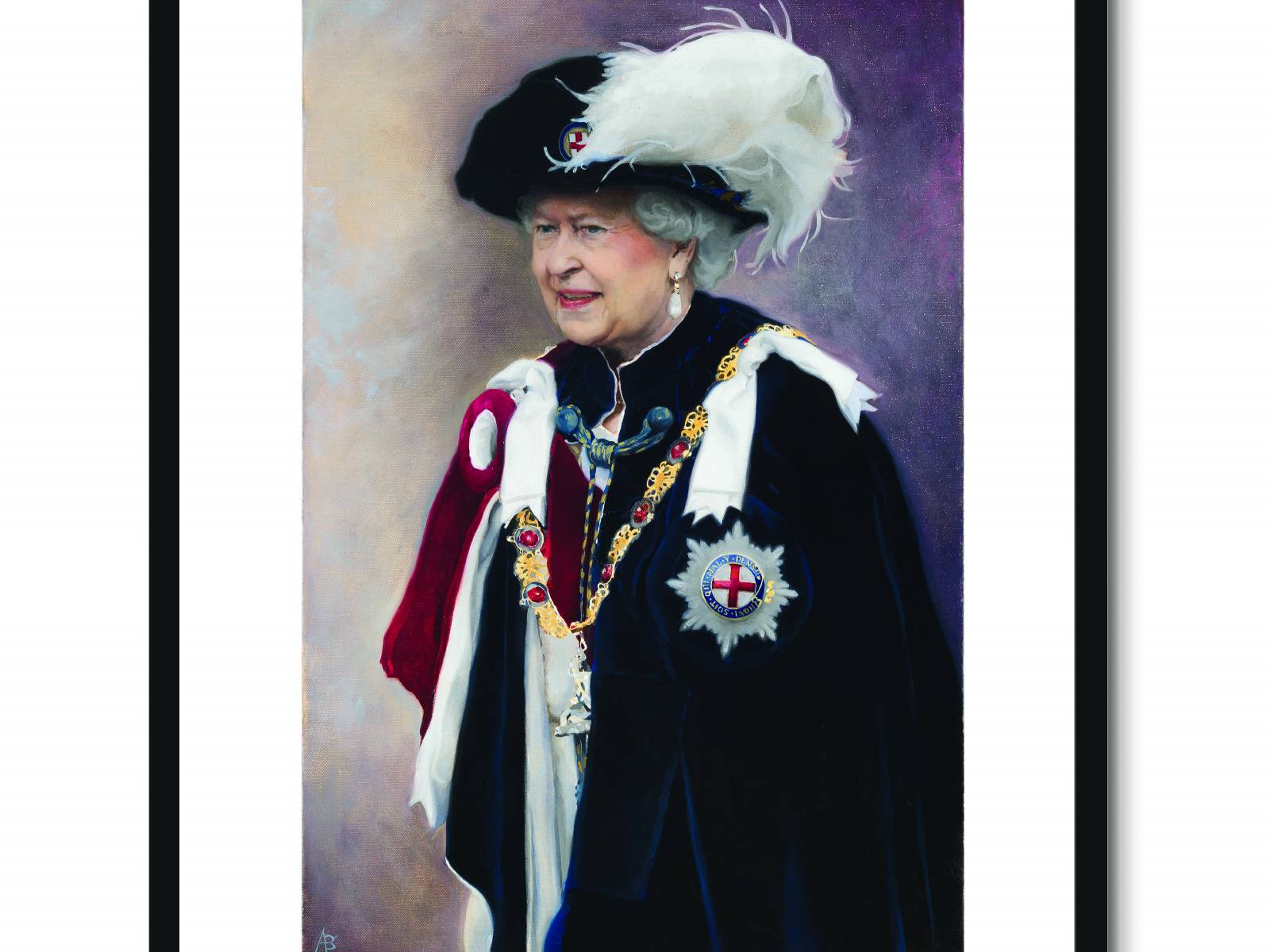 Record Reign Framed Portrait