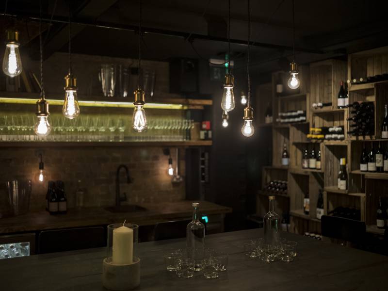 Bottles wine bar