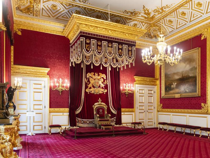 St James Palace throne.