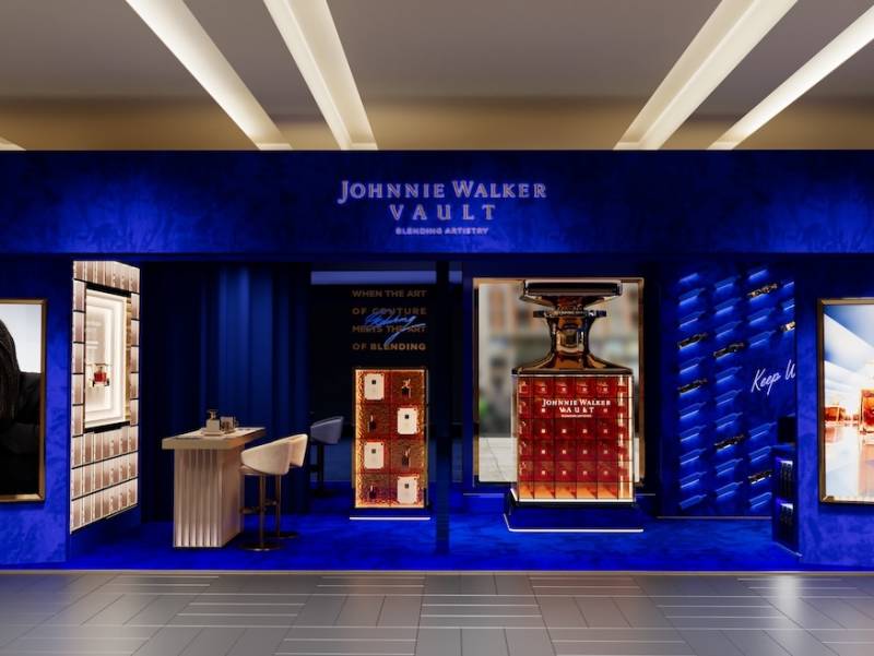 Creative director Olivier Rousteing and Johnnie Walker Vault at Harrods