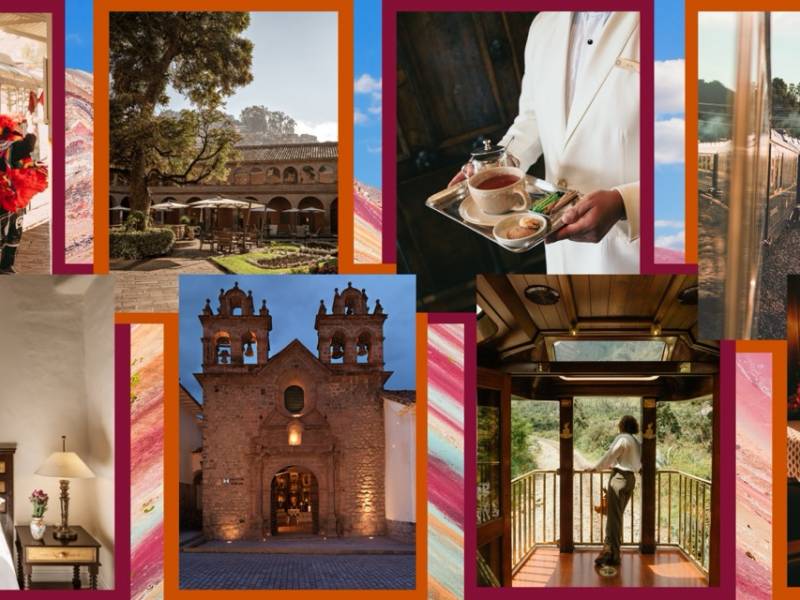 Luxury train to Machu Picchu.