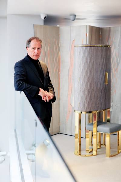 David Linley photographed in his Pimlico Road Store