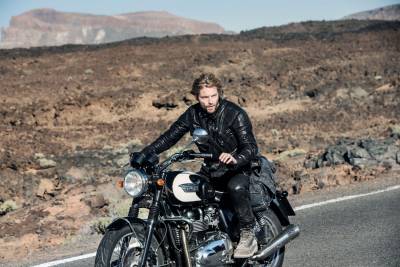 Biker chic at its most luxurious from <a href=http://www.belstaff.co.uk/men/outerwear/ target=”_blank”>Belstaff</a>, which was offering stylish options for aviators, motorists and motorcyclists as far back as 1924 _T9I195