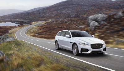 The Jaguar Sportbrake on the Isle of Harris