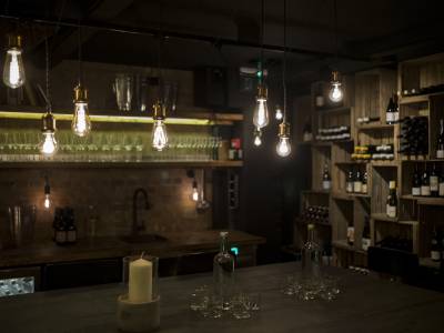 Bottles wine bar