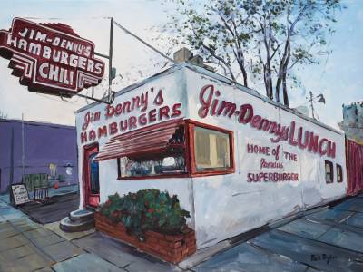 Burger Joint 12th Street artwork by Bob Dylan
