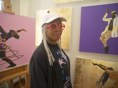 Artist Dawn Okoro at Maddox Gallery