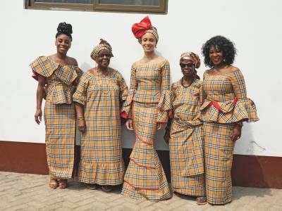 Adwoa Aboah and her family in Ghana, photo Juergen Teller