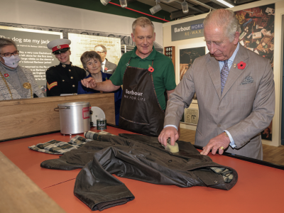 King Charles III at Barbour 