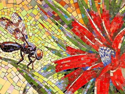 QEST Mosaic work by Gary Drostle 