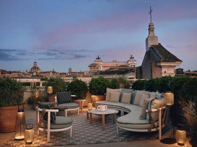 Six Senses Rome - Rooftop by Night
