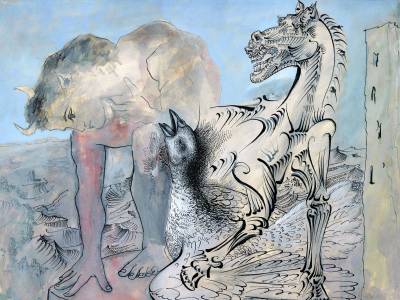 Picasso Drawings Exhibition Centre Pompidou - Faune cheval et oiseau 