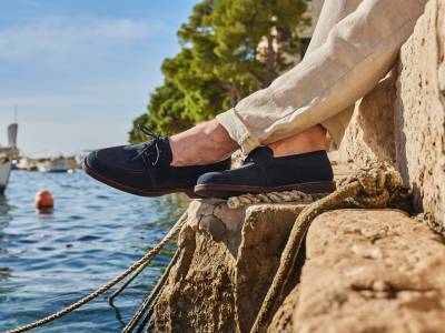 Crockett & Jones Waterfront Collection - Falmouth Ocean Suede