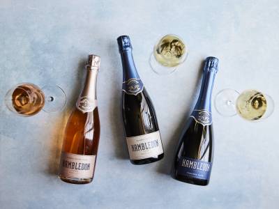 Hambledon Vineyard Fieldbar - bottles of hambledon